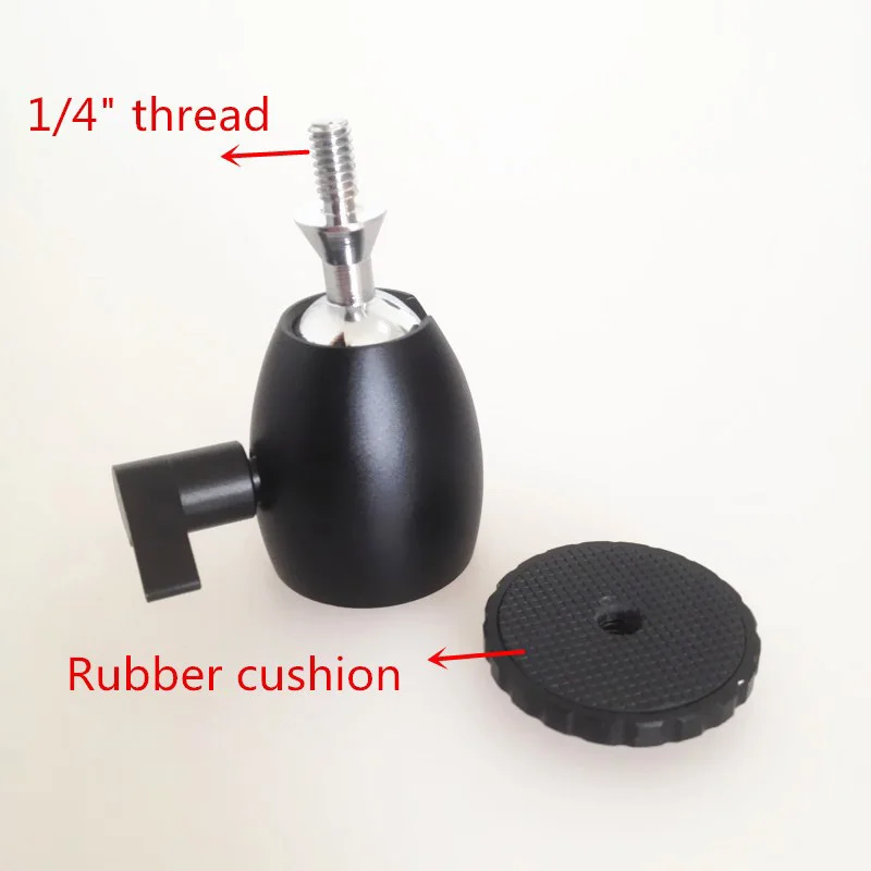 New Mini Ball Head Tripod Head DSLR DV Camera 360 Swivel Ballhead 1/4" Screw Mount Stand DOM668
New Mini Ball Head Tripod Head DSLR DV Camera 360 Swivel Ballhead 1/4" Screw Mount Stand DOM668