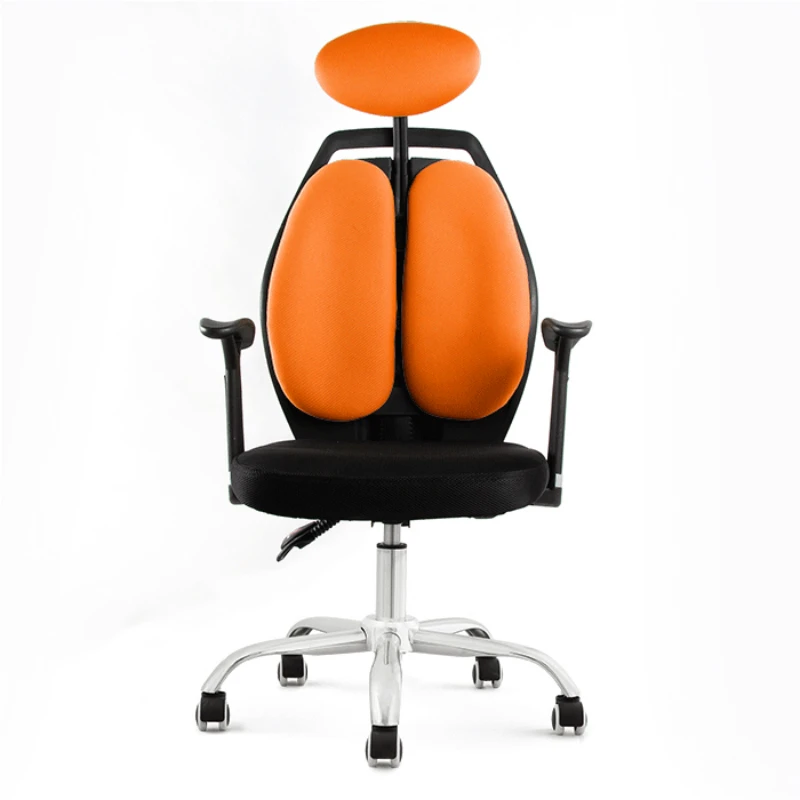 

Computer Chair Multifunction Mesh Cloth Double Back Swivel Chair Ergonomics Lifted and Rotation Household Casual Chair