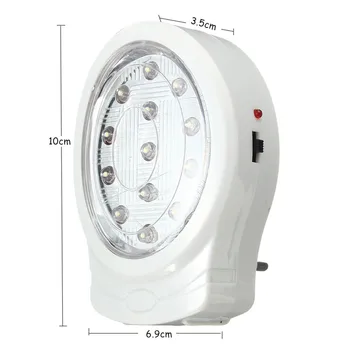 Smuxi 13 LED Rechargeable Home Wall Emergency Light Power Failure Lamp Bulb EU Plug AC110-240V For Bedroom Night Light
Smuxi 13 LED Rechargeable Home Wall Emergency Light Power Failure Lamp Bulb EU Plug AC110-240V For Bedroom Night Light
