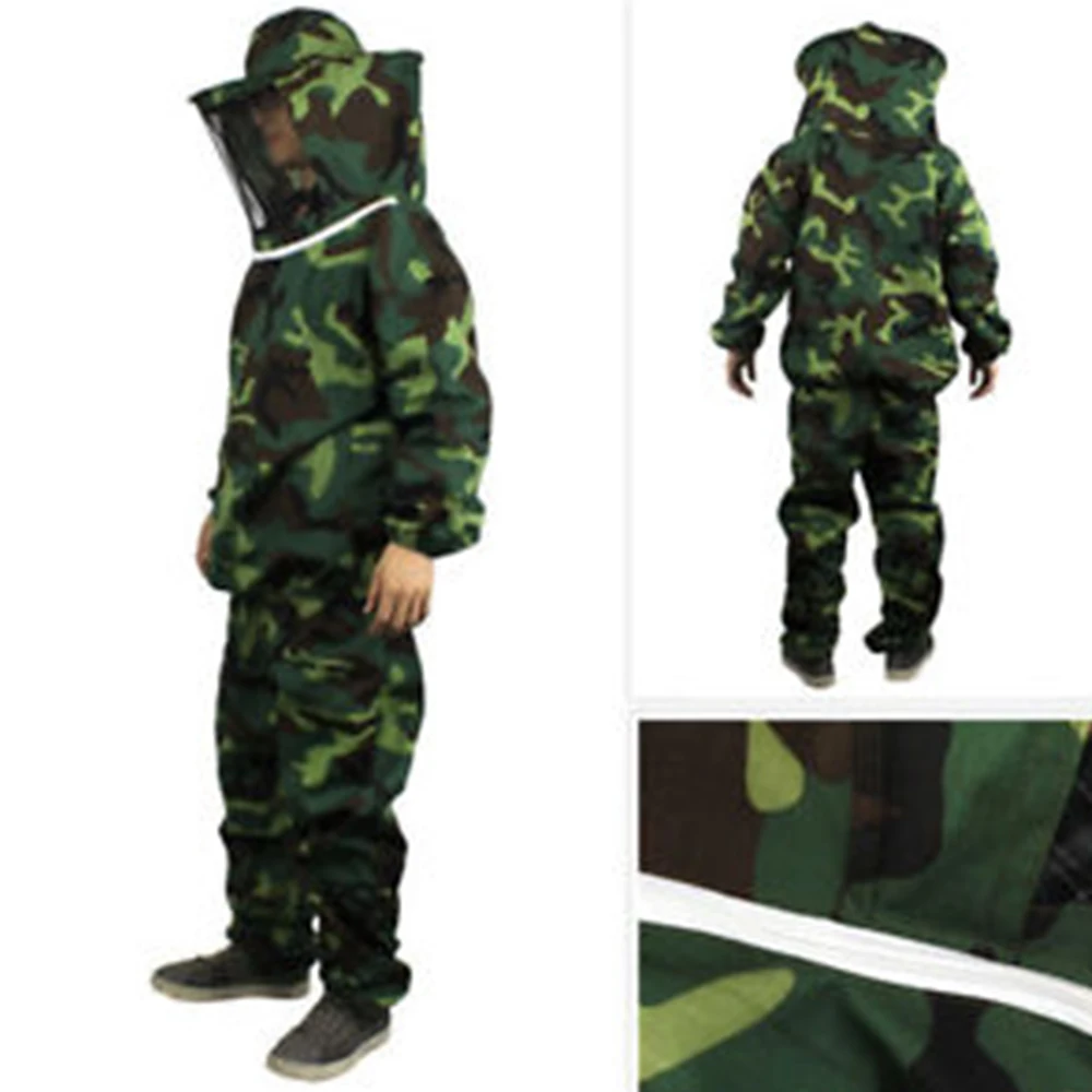 Beekeeping Supplies Protective Clothing Jacket Pants Veil Bee Protecting Dress Camouflage Suit | Дом и сад