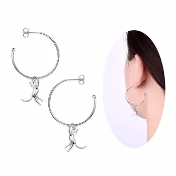 Collare 100% 925 Sterling Silver Cats Drop Earrings For Women Bridesmaid Gift Girls Dainty Gift Cute Animal Dangle Earrings E621
Collare 100% 925 Sterling Silver Cats Drop Earrings For Women Bridesmaid Gift Girls Dainty Gift Cute Animal Dangle Earrings E621