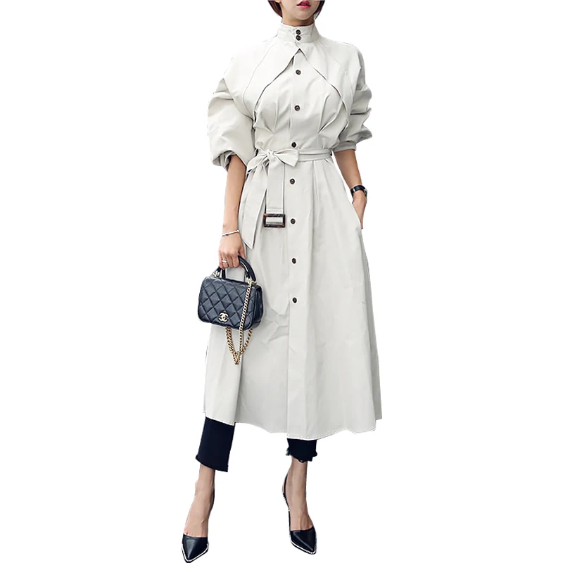 Brand Classic Trench coat Women long coat With Belt Office Elegant Slim Windbreaker fashion spring Autumn Outwear Korean clothes
Brand Classic Trench coat Women long coat With Belt Office Elegant Slim Windbreaker fashion spring Autumn Outwear Korean clothes