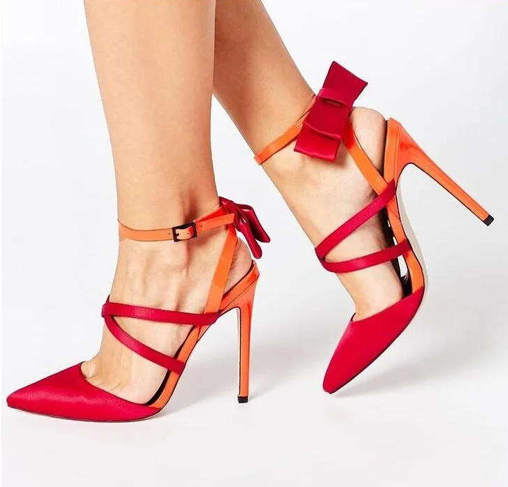 Newest 2019 Red Heels Women Sandals 2019 Mixed Colors Pointed Toe Back Bowite Cross Strap Ladies Shoes With Heel Hollow Pumps
Newest 2019 Red Heels Women Sandals 2019 Mixed Colors Pointed Toe Back Bowite Cross Strap Ladies Shoes With Heel Hollow Pumps