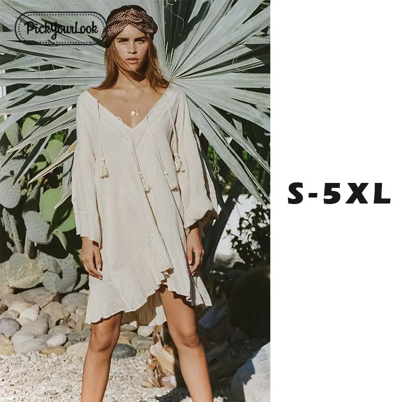 Cotton Linen Women Dress Plus Size Autumn Long Sleeve Striped Ruffle Dresses For Female Deep V Boho Lady Vestidos D30
Cotton Linen Women Dress Plus Size Autumn Long Sleeve Striped Ruffle Dresses For Female Deep V Boho Lady Vestidos D30