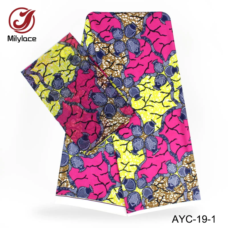 Digital printed african wax pattern design 2 yards Chiffon+4 yards Satin fabric hot selling 2 in 1 style for dress AYC-19
Digital printed african wax pattern design 2 yards Chiffon+4 yards Satin fabric hot selling 2 in 1 style for dress AYC-19