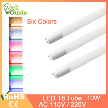 LED Tube T8 Light AC220v 110v 2835 SMD 600mm 10w LED Tube Integrated Driver Fluorescent Lamp T8 Cold Warm White Red Green Blue
LED Tube T8 Light AC220v 110v 2835 SMD 600mm 10w LED Tube Integrated Driver Fluorescent Lamp T8 Cold Warm White Red Green Blue