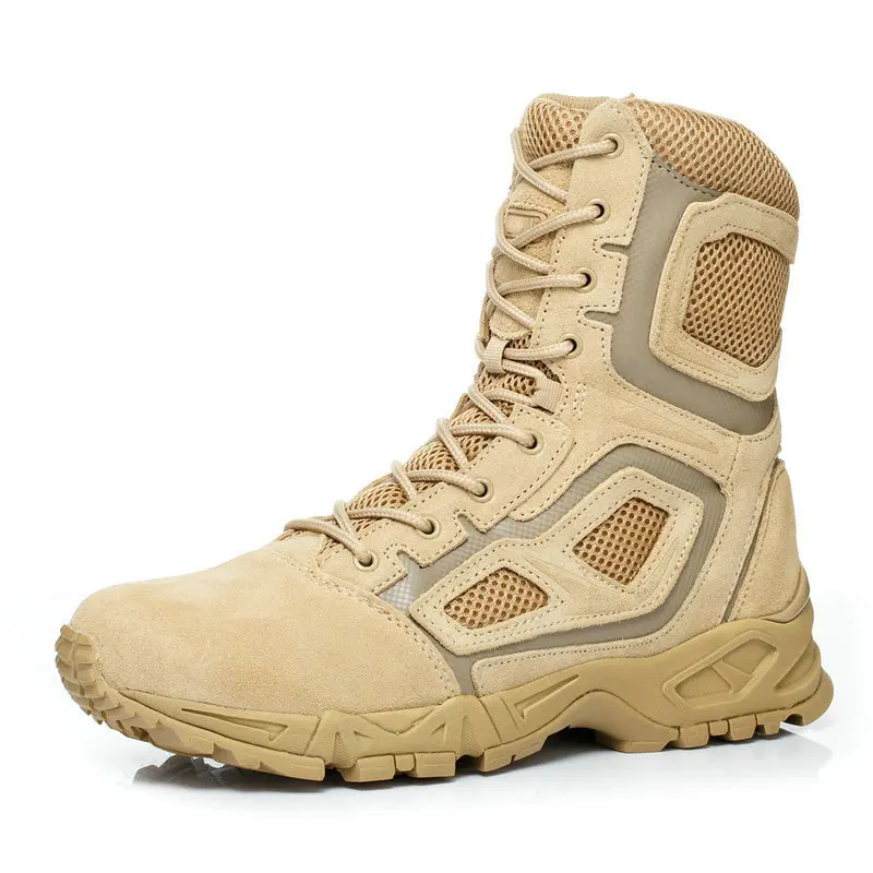 NEW Outdoor Genuine Leather lace-Up Air combat boots High Head layer cowhide tactical Camping Desert High boots Hiking Shoes
NEW Outdoor Genuine Leather lace-Up Air combat boots High Head layer cowhide tactical Camping Desert High boots Hiking Shoes