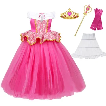 Fairy Tale Sleeping Beauty Ball Gown for Girls Carnival Princess Dress Halloween Aurora Pretend Kid Costume Birthday Party Frock
Fairy Tale Sleeping Beauty Ball Gown for Girls Carnival Princess Dress Halloween Aurora Pretend Kid Costume Birthday Party Frock