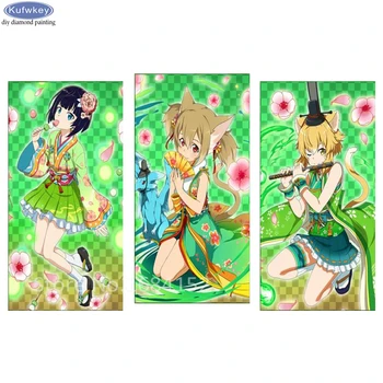 3pcs/set Diy diamond painting cross-stitch full 5D diamond embroidery Japanese anime girl diamond mosaic pictures Wall Decor A54
3pcs/set Diy diamond painting cross-stitch full 5D diamond embroidery Japanese anime girl diamond mosaic pictures Wall Decor A54