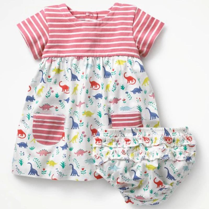 Dino Baby Girl Clothes Set Toddler Dresses Underpant 2-Piece Clothing Suit Children Outfit Cotton Girls Jumpers Short Pant 1-4Y
Dino Baby Girl Clothes Set Toddler Dresses Underpant 2-Piece Clothing Suit Children Outfit Cotton Girls Jumpers Short Pant 1-4Y