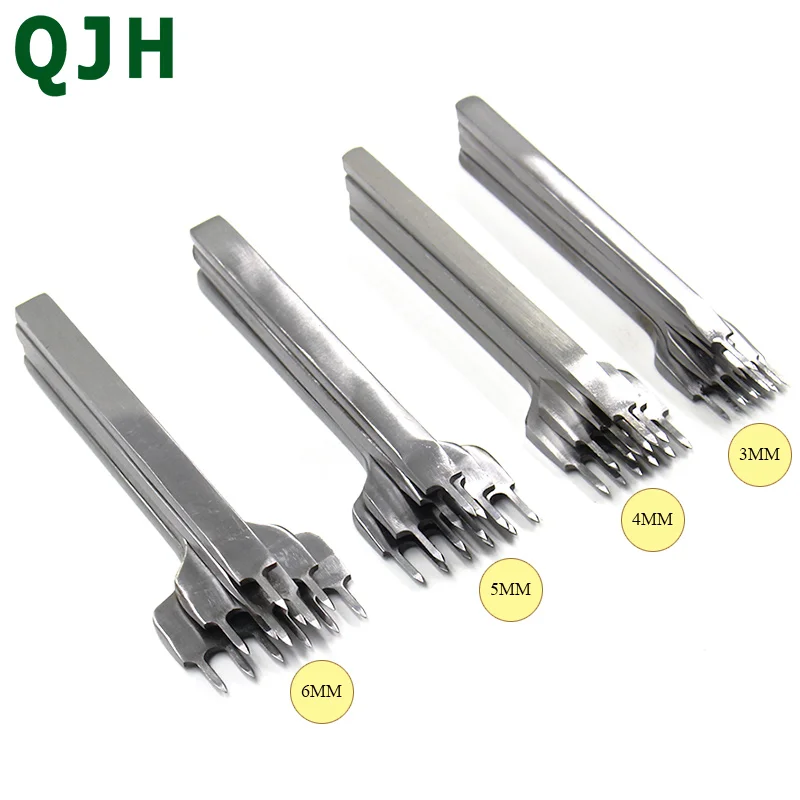 4pcs/set 3/4/5/6mm DIY Prong Leather Craft Punching Hole Tool Leather Stitching Sewing Punches 1+2+4+6 Prongs Leathercraft Tools
4pcs/set 3/4/5/6mm DIY Prong Leather Craft Punching Hole Tool Leather Stitching Sewing Punches 1+2+4+6 Prongs Leathercraft Tools