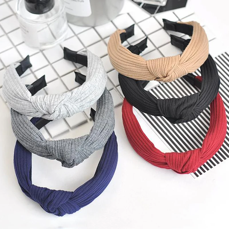 New Arrivals Women Girls Knitted Hair Bands Cross Soft Knotted Headbands Solid Color Striped Headwear Hair Accessories Female
New Arrivals Women Girls Knitted Hair Bands Cross Soft Knotted Headbands Solid Color Striped Headwear Hair Accessories Female