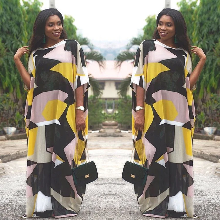 BAIBAZIN African Dashiki Dress Fashion Casual Round Neck Short-sleeved Printed Bag Loose Summer Ladies Dress
BAIBAZIN African Dashiki Dress Fashion Casual Round Neck Short-sleeved Printed Bag Loose Summer Ladies Dress