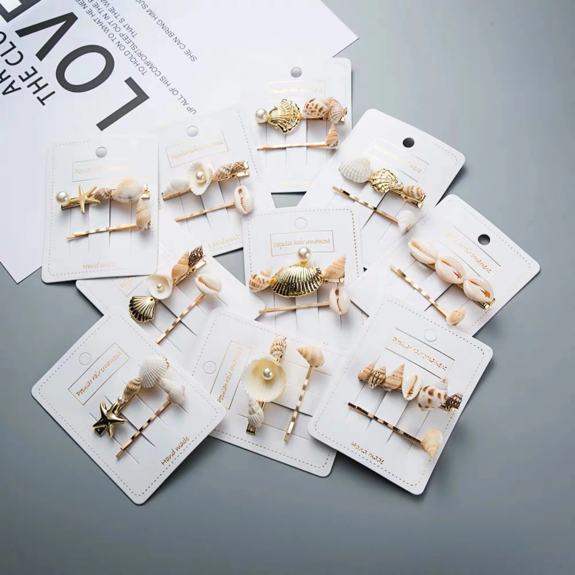 Rongho Sea Shell Hairpins for Women Gold Trendy Metal Shell Cowrie Statement Hair Clips set 2019 New Summer Beach Jewelry
Rongho Sea Shell Hairpins for Women Gold Trendy Metal Shell Cowrie Statement Hair Clips set 2019 New Summer Beach Jewelry