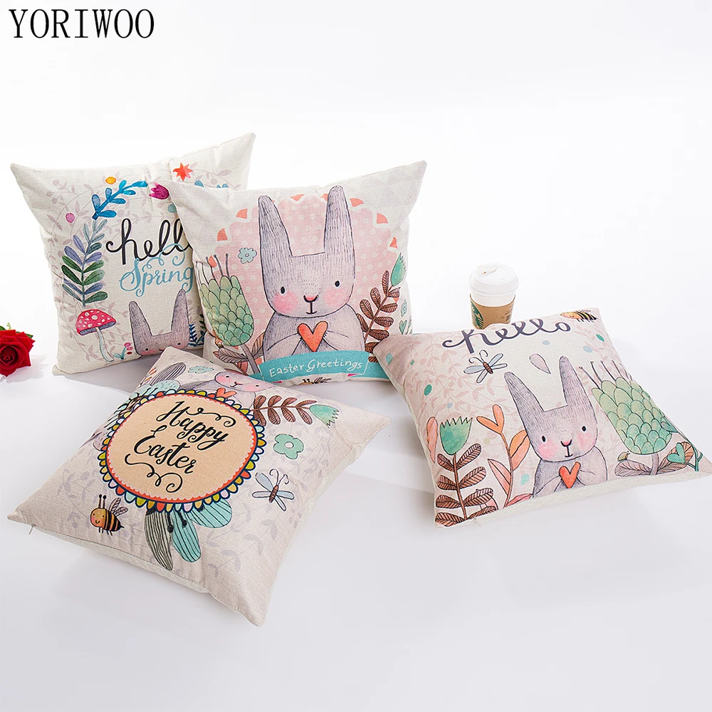 YORIWOO Rabbit Pillow Case Happy Easter Decorations For Home Egg Easter Bunny Cushion Cover Wedding Kids Birthday Party Supplies
YORIWOO Rabbit Pillow Case Happy Easter Decorations For Home Egg Easter Bunny Cushion Cover Wedding Kids Birthday Party Supplies