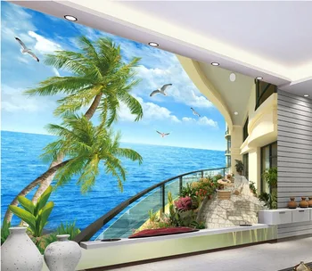 Papel de Parede 3D Wallpaper Murals balcony scenery Wall Mural Living room Bedroom Modern Wall Papers Decoration
Papel de Parede 3D Wallpaper Murals balcony scenery Wall Mural Living room Bedroom Modern Wall Papers Decoration