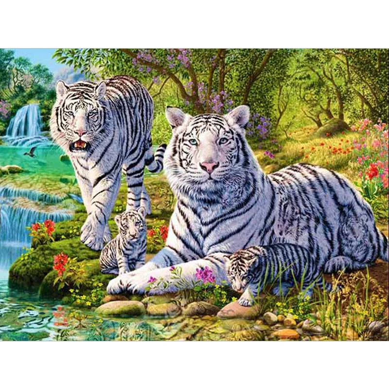 Diamond Embroidery White tiger Cartoon Handmade Diamond Painting Needlework Mosaic Cross Stitch Home Decor
Diamond Embroidery White tiger Cartoon Handmade Diamond Painting Needlework Mosaic Cross Stitch Home Decor
