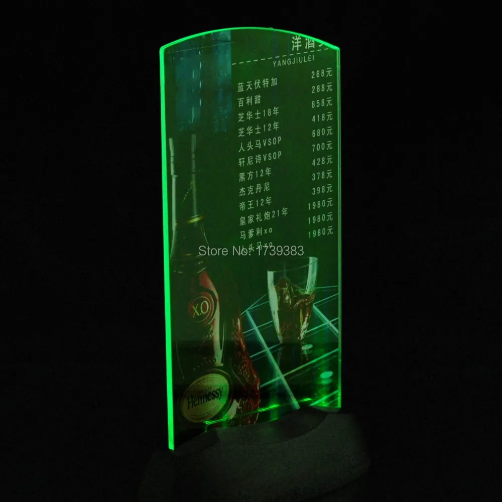 10Pcs/Lot Acrylic Flashing LED back lit menu Restaurant Illuminated LED Menus Menu Designs light up Card Display Holder
10Pcs/Lot Acrylic Flashing LED back lit menu Restaurant Illuminated LED Menus Menu Designs light up Card Display Holder