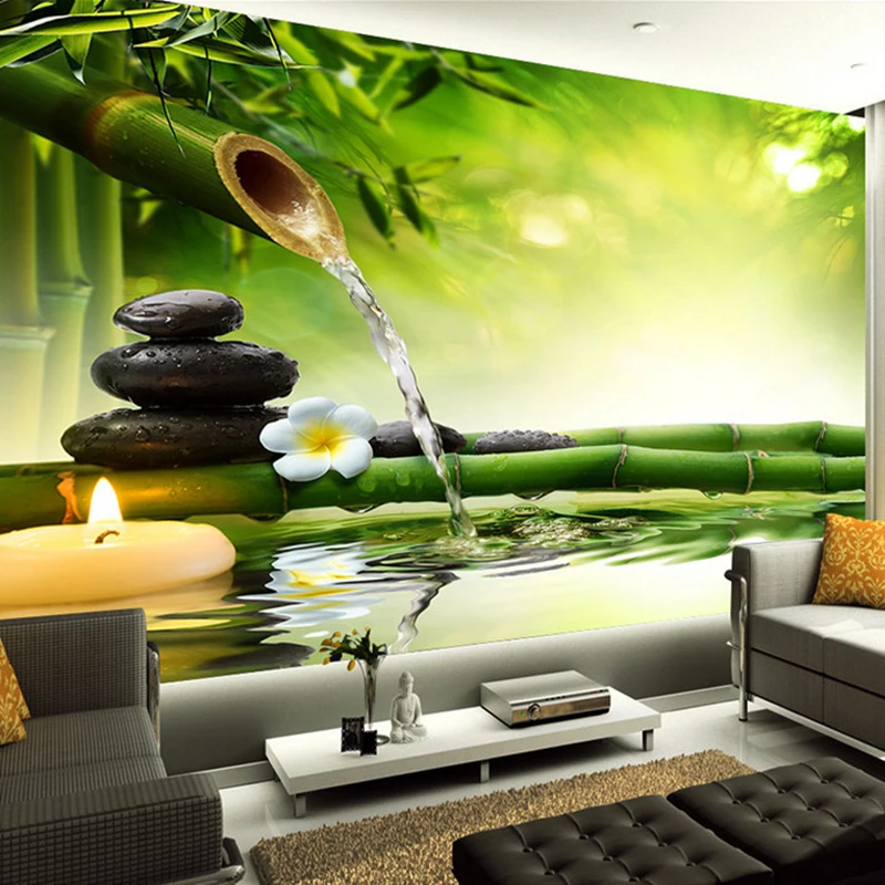 Custom 3D Photo Wallpaper Living Room TV Backdrop Green Bamboo Flowing Water Natural Landscape Interior Decoration Wall Painting
Custom 3D Photo Wallpaper Living Room TV Backdrop Green Bamboo Flowing Water Natural Landscape Interior Decoration Wall Painting