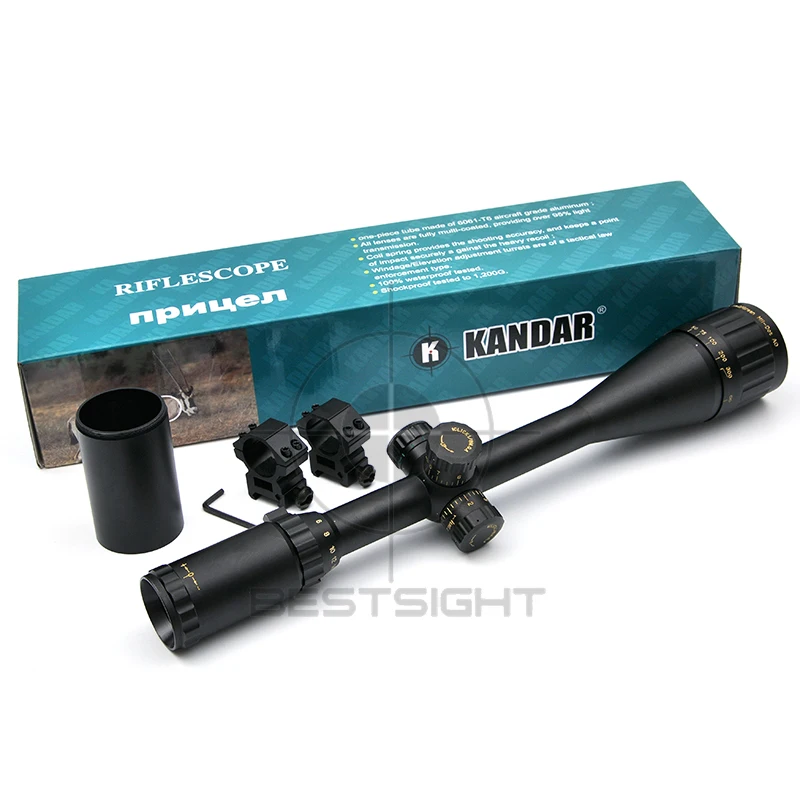 KANDAR 6-24X50 Golden Marking Hunting Rifle Scope Optics Riflescope Long Eye Relief Rifle Scope Tactical Gear Optics For Guns
KANDAR 6-24X50 Golden Marking Hunting Rifle Scope Optics Riflescope Long Eye Relief Rifle Scope Tactical Gear Optics For Guns