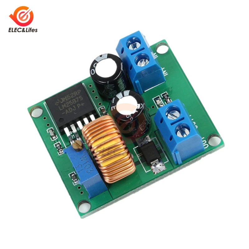 LM2587S DC-DC 3V-35V to 4V-40V Adjustable Step Up Booster Converter Transformer Voltage Regulator Power Supply Module 80W max
LM2587S DC-DC 3V-35V to 4V-40V Adjustable Step Up Booster Converter Transformer Voltage Regulator Power Supply Module 80W max