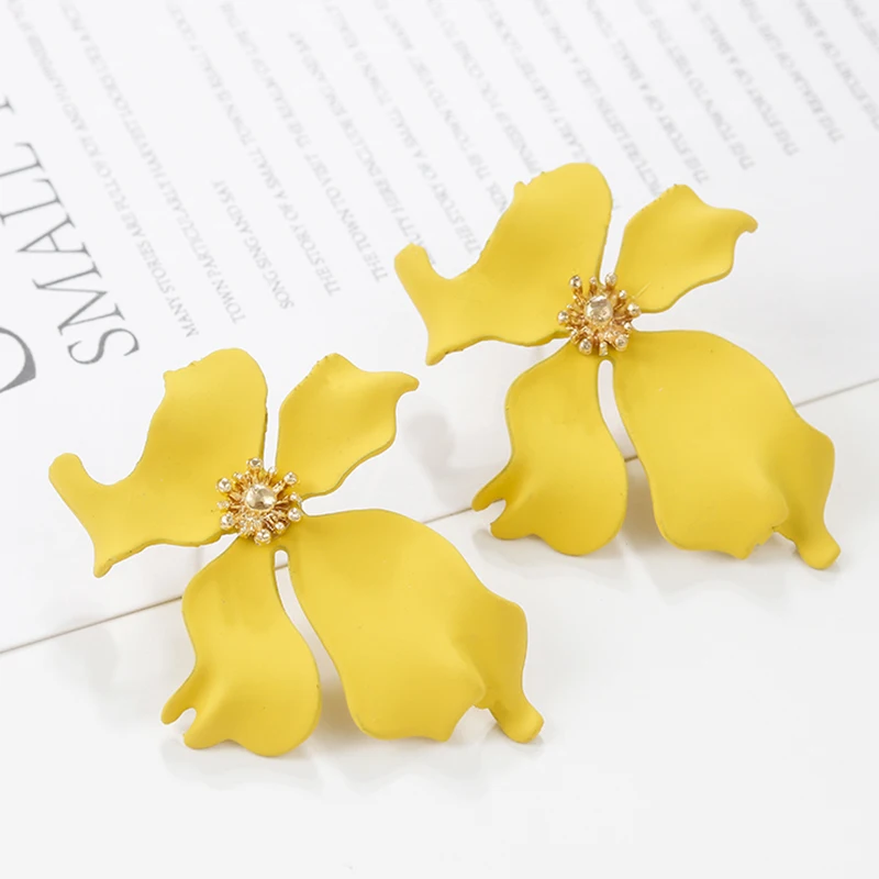 AENSOA Irregular Exquisite Candy Color Big Flowers Drop Earrings For Women Large Floral Earrings Wedding Party Gift Ear Jewelry
AENSOA Irregular Exquisite Candy Color Big Flowers Drop Earrings For Women Large Floral Earrings Wedding Party Gift Ear Jewelry