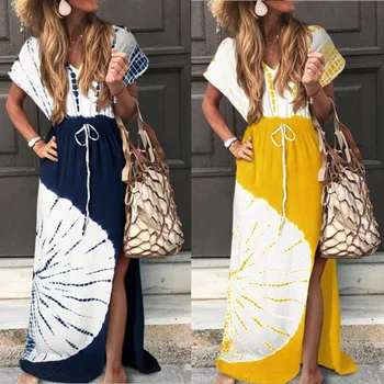 Cover Up Swimsuit Summer Beach Dress Long Women Swimwear Wear Pareo For New Blockbuster Short Sleeve Loose Fitting Medium Length
Cover Up Swimsuit Summer Beach Dress Long Women Swimwear Wear Pareo For New Blockbuster Short Sleeve Loose Fitting Medium Length