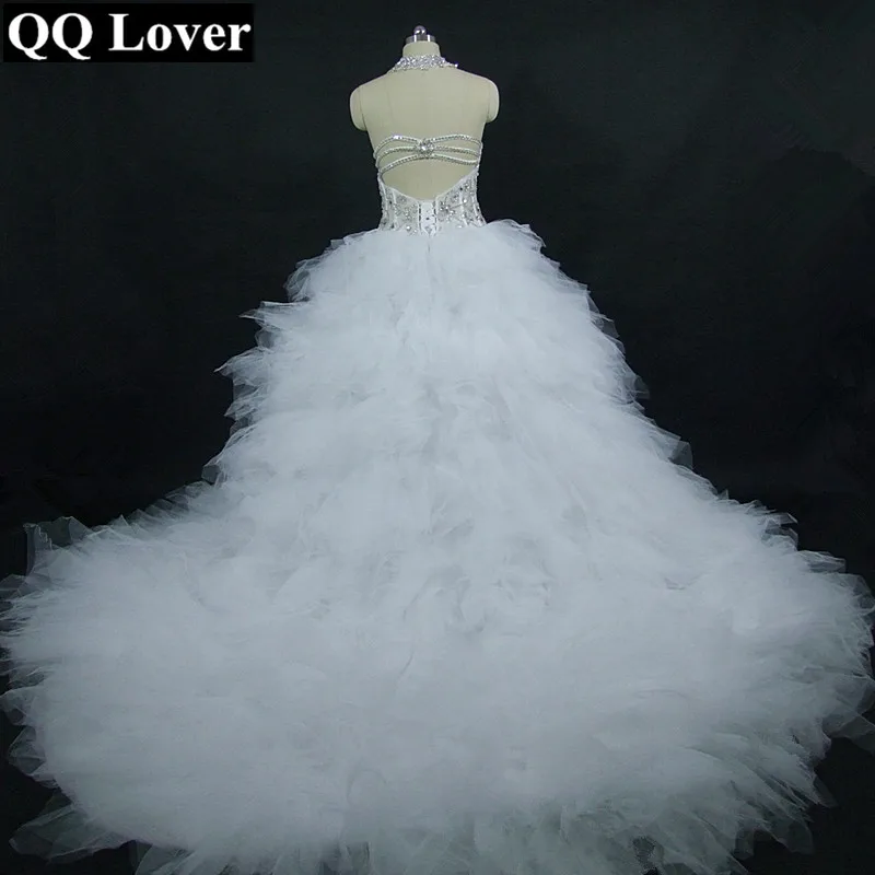 2019 New Luxury Beaded Off The Shoulder Illusion Big Train Wedding Dress Custom-made Plus Size Bridal Gown Vestido De Noiva
2019 New Luxury Beaded Off The Shoulder Illusion Big Train Wedding Dress Custom-made Plus Size Bridal Gown Vestido De Noiva