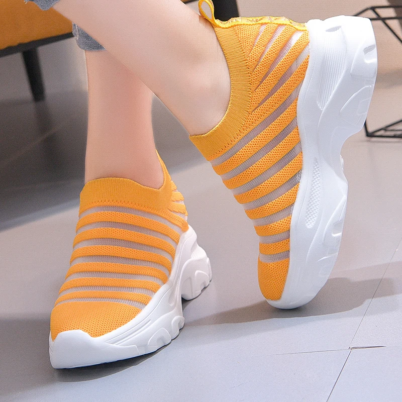 Rimocy hi street breathable air mesh yellow sneakers women comfortable platform hollow out knitted shoes woman summer platform
Rimocy hi street breathable air mesh yellow sneakers women comfortable platform hollow out knitted shoes woman summer platform