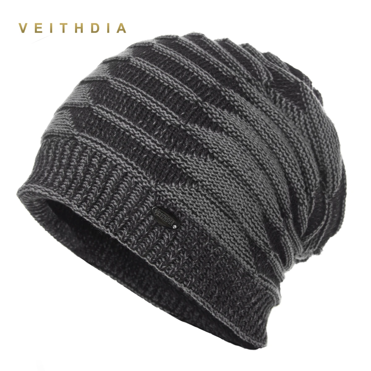 VEITHDIA Super cool Skullies hats for men beanies Knitted plus velvet Striped Color Cap winter Thick warm men's hat gorro cap
VEITHDIA Super cool Skullies hats for men beanies Knitted plus velvet Striped Color Cap winter Thick warm men's hat gorro cap