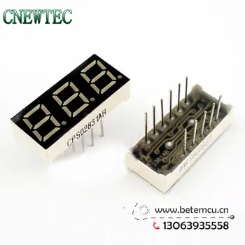 CPS02831AR Common Cathode 3Bit Digital Tube 7 segment 0.28" Red LED Display 10PCS/LOT
CPS02831AR Common Cathode 3Bit Digital Tube 7 segment 0.28" Red LED Display 10PCS/LOT