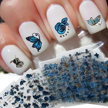 24Pcs/Lot 3D Nail Sticker Tree Leaf Butterfly Flora Pattern Stamping Charms Bronzing Blue Gold Silver Nail Art Decorations Decal
24Pcs/Lot 3D Nail Sticker Tree Leaf Butterfly Flora Pattern Stamping Charms Bronzing Blue Gold Silver Nail Art Decorations Decal