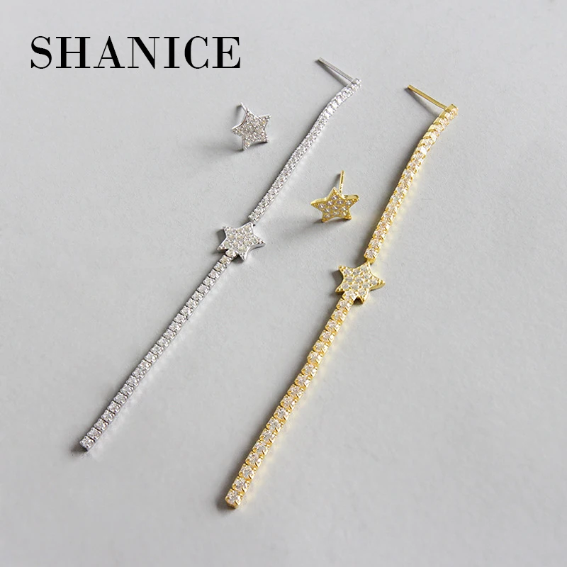 SHANICE 100% 925 Sterling Silver lovely girl's earring gift fine long cz bar shiny star classic minimal charming earrings stud
SHANICE 100% 925 Sterling Silver lovely girl's earring gift fine long cz bar shiny star classic minimal charming earrings stud