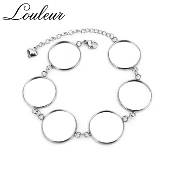 5pcs/lot Fit 12/14/16/18/20mm Stainless Steel Multiple Round Blank Bracelets Findings Tray Bezel Setting Cabochon Cameo Base
5pcs/lot Fit 12/14/16/18/20mm Stainless Steel Multiple Round Blank Bracelets Findings Tray Bezel Setting Cabochon Cameo Base