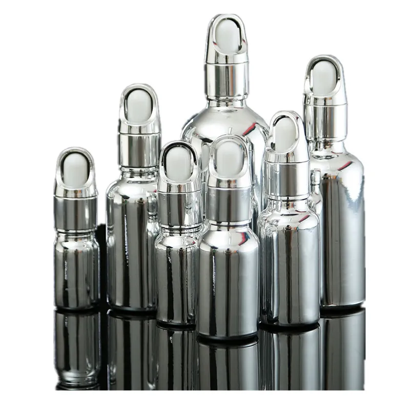 Silver Essential Oil Bottles Glass Dropper Pipette Dispensing Bottle 5/10/15/20/30/50/100ML Empty Cosmetic Containers Serum Vial
Silver Essential Oil Bottles Glass Dropper Pipette Dispensing Bottle 5/10/15/20/30/50/100ML Empty Cosmetic Containers Serum Vial