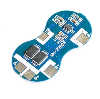 2 Series 7.4V 18650 Lithium Battery Protection Board Double String Protection Chip Module 8.4V over-current Overcharge 4A
2 Series 7.4V 18650 Lithium Battery Protection Board Double String Protection Chip Module 8.4V over-current Overcharge 4A