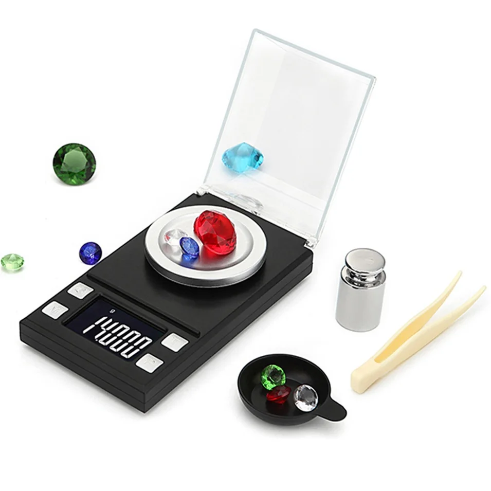 0.001g Precision 100g/50g/20g Accurate Digital Jewelry Scale Lab Weight Scale Portable Mini Electronic Balance Milligram Scale
0.001g Precision 100g/50g/20g Accurate Digital Jewelry Scale Lab Weight Scale Portable Mini Electronic Balance Milligram Scale
