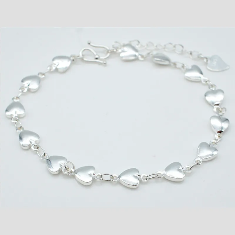 Everoyal Trendy Lady Heart Bracelets For Women Jewelry Fashion Silver Bracelet for Girls Party Accessories Female Birthday Gift
Everoyal Trendy Lady Heart Bracelets For Women Jewelry Fashion Silver Bracelet for Girls Party Accessories Female Birthday Gift