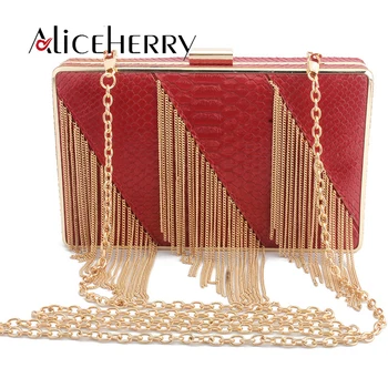 Crocodile Pattern Women Evening Clutch Bags Women Pu Leather Shoulder Messenger Bag Chain Tassels Ladie Box Designer Handbags
Crocodile Pattern Women Evening Clutch Bags Women Pu Leather Shoulder Messenger Bag Chain Tassels Ladie Box Designer Handbags