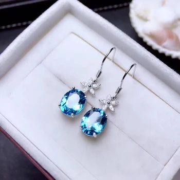 Elegant Lovely stars natural blue topaz gem drop earrings Natural gemstone earrings 925 silver girl women party gift jewelry
Elegant Lovely stars natural blue topaz gem drop earrings Natural gemstone earrings 925 silver girl women party gift jewelry