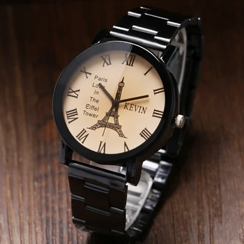 Elegant Brand Kevin Black/White Pairs Love In Eiffel Tower Quartz Watch Black Stainless Steel Strap For Women Ladies Men
Elegant Brand Kevin Black/White Pairs Love In Eiffel Tower Quartz Watch Black Stainless Steel Strap For Women Ladies Men