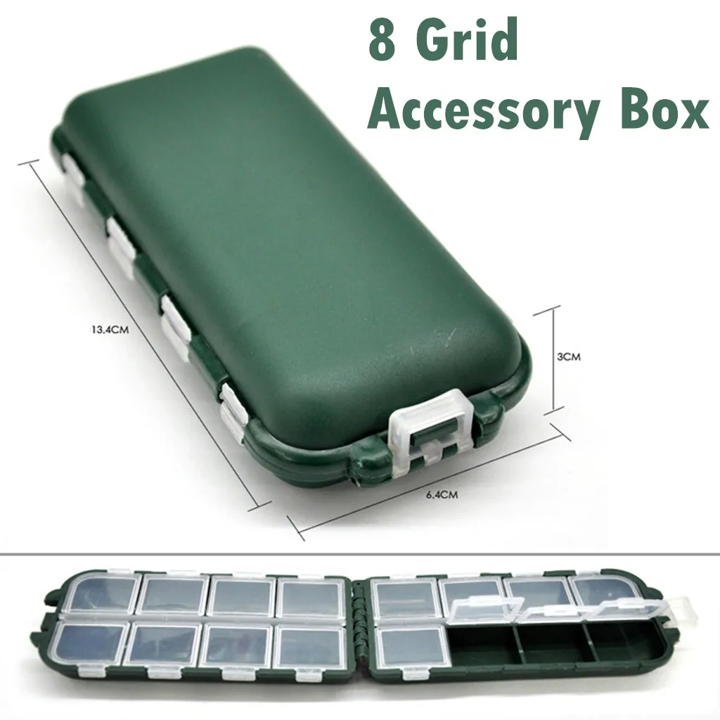 Portable Fishing Gear Box Bait Hook Storage Small Box Hook Box Fishing Accessories 8 Grid for storing swivels hooks lure Durable
Portable Fishing Gear Box Bait Hook Storage Small Box Hook Box Fishing Accessories 8 Grid for storing swivels hooks lure Durable