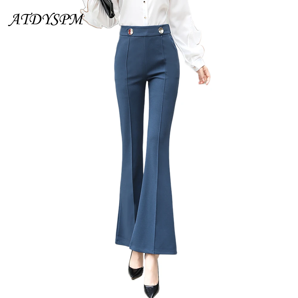 new high waist flare pants women fashion casual slim comfortable trousers elegant office lady black wild pants
new high waist flare pants women fashion casual slim comfortable trousers elegant office lady black wild pants