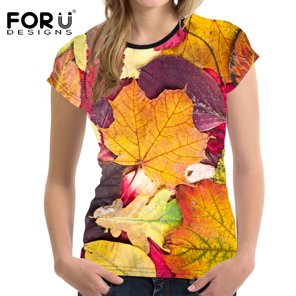 FORUDESIGNS/женские футболки спортивные топы уличная Гибкая женская футболка с