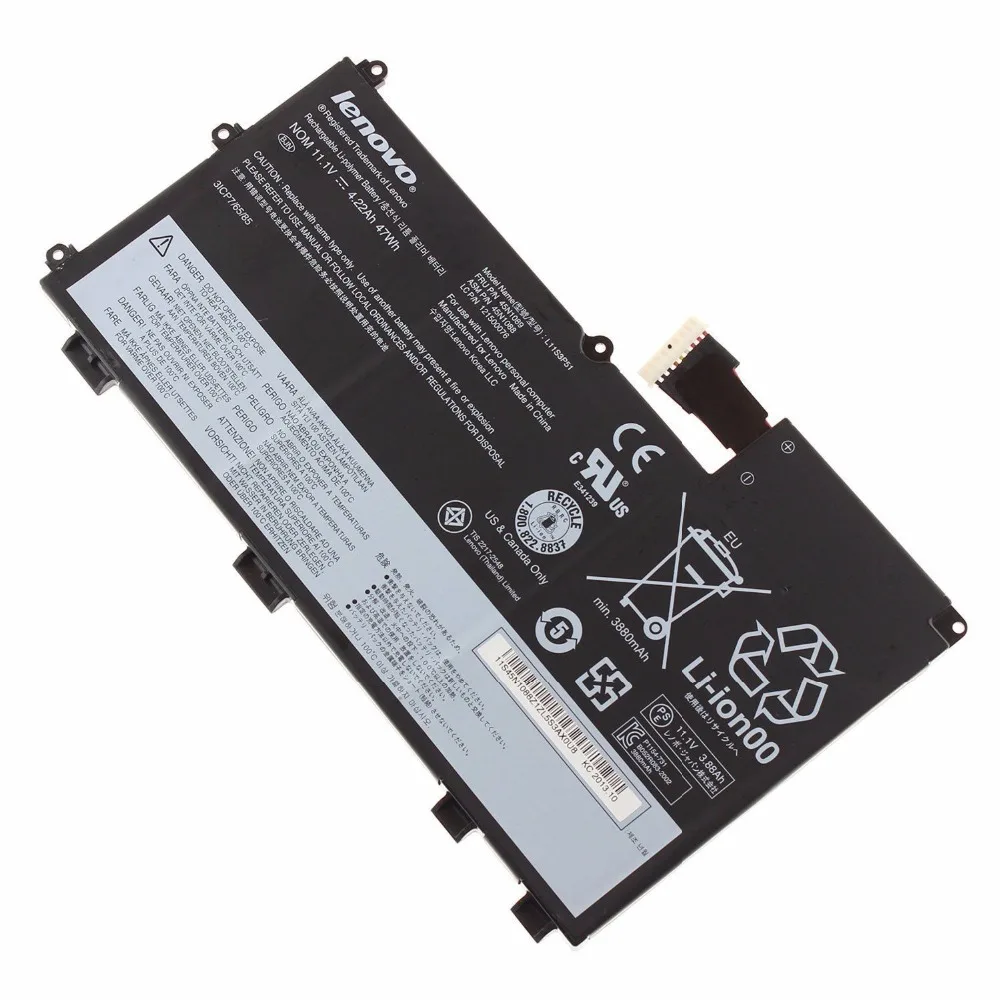 Новый оригинальный аккумулятор для LENOVO 45N1089 45N1088 45N1090 45N1091 L11S3P51 121500076 121300078 11 1 V 4250MAH