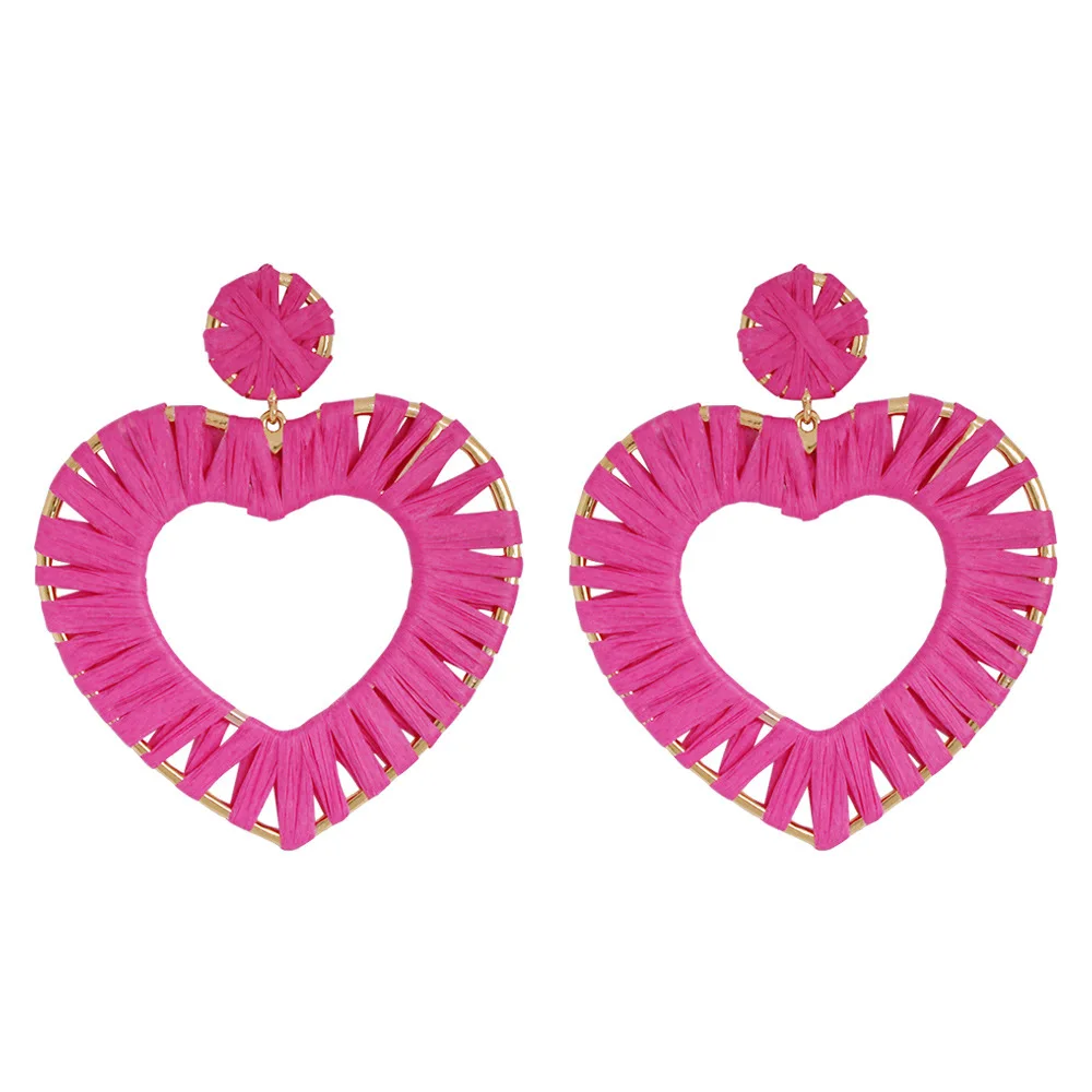 Hot pink heart statement Earrings 2019 fashion Love Bohemian Summer Earrings for Women Gift handmade boho earings beach jewelry
Hot pink heart statement Earrings 2019 fashion Love Bohemian Summer Earrings for Women Gift handmade boho earings beach jewelry