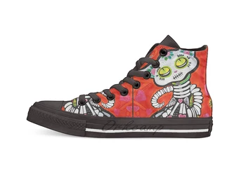 Gato De Los Muertos Design breathable Casual High Top lace-up Canvas shoes sneakers For Drop shipping
Gato De Los Muertos Design breathable Casual High Top lace-up Canvas shoes sneakers For Drop shipping