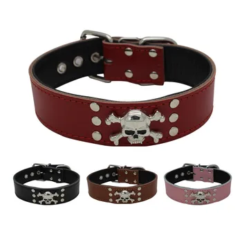 New Fashion Leather Dog Collar Rivet Skull Ornament Pet Collar for Medium and Big Size Dog Accessories with 4 Collar
New Fashion Leather Dog Collar Rivet Skull Ornament Pet Collar for Medium and Big Size Dog Accessories with 4 Collar