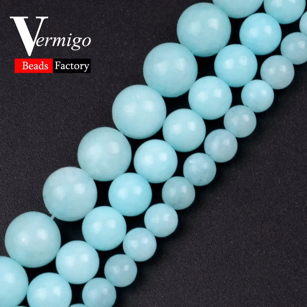Natural Stone Beads Aquamarines Round Loose Beads For Needlework Jewelry Making 4 6 8 10 12mm Diy Bracelet Accessories Necklace
Natural Stone Beads Aquamarines Round Loose Beads For Needlework Jewelry Making 4 6 8 10 12mm Diy Bracelet Accessories Necklace
