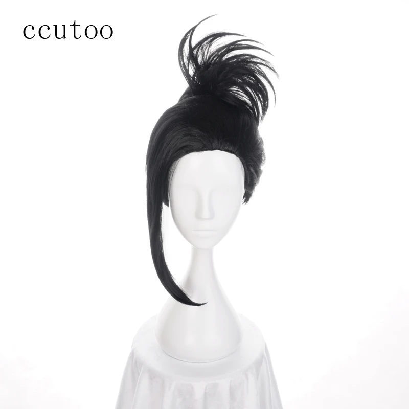 Ccutoo My Boku no Hero Science Yaoyorozu Momo черный синтетический волос костюм парик для косплея |